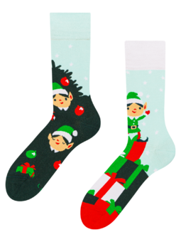Chaussettes rigolotes Elfes et cadeaux